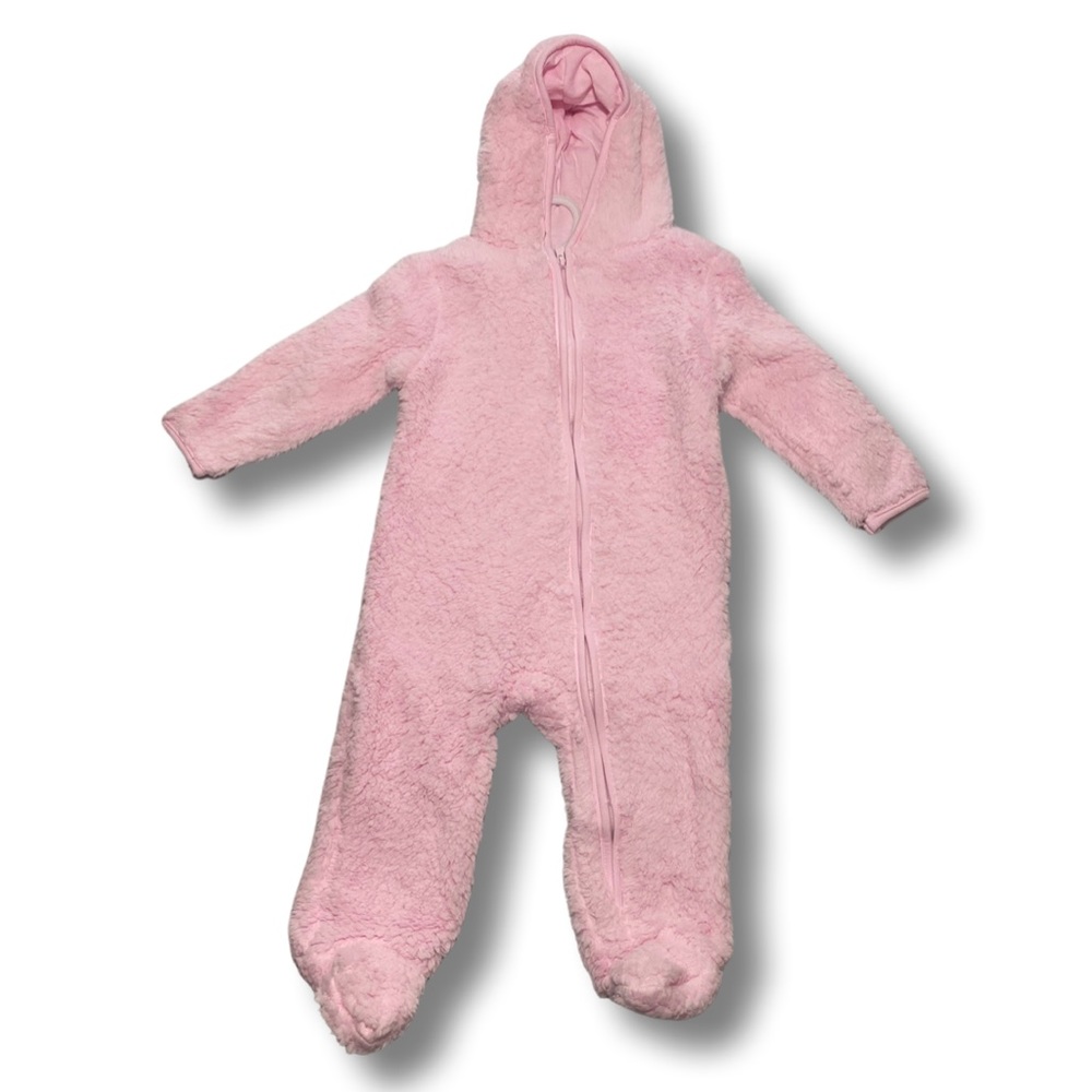 NWT Hudson Baby Pink Fleece Sleep n Play - Size 24 months